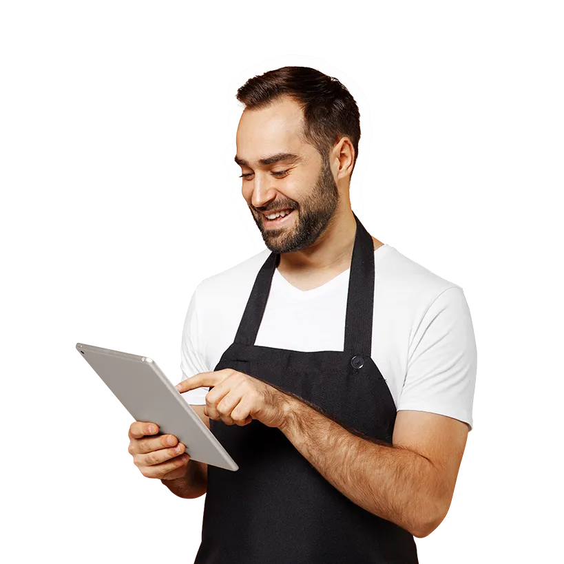 Young professional with tablet